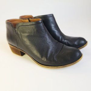Lucky Brand Black Leather Ankle Booties 8M